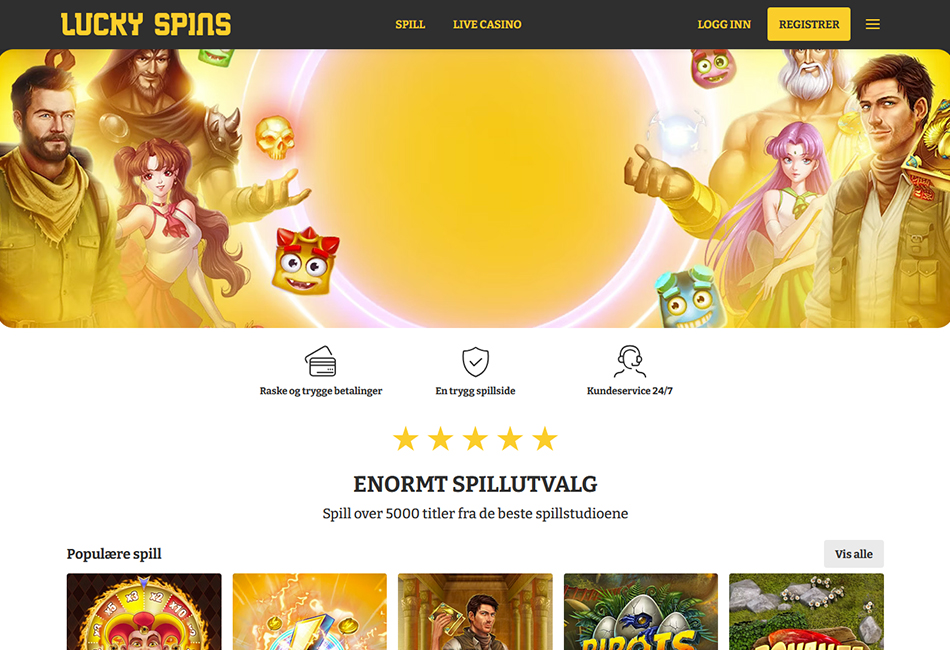 Lucky Spins Casino Norge