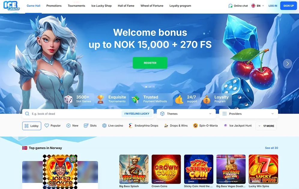 Utforsk Nettcasinoet Ice Casino: En Dybdegående Analyse