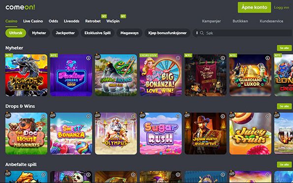 ComeOn Bonus & Anmeldelse 
